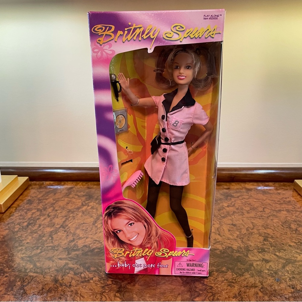 BRITNEY SPEARS DOLL “BABY ONE MORE TIME” PINK WAITRESS OUTFIT